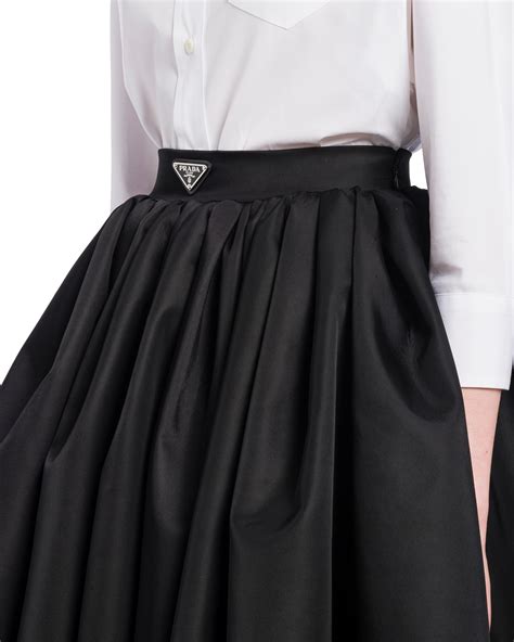 prada white skirts|prada nylon a line skirt.